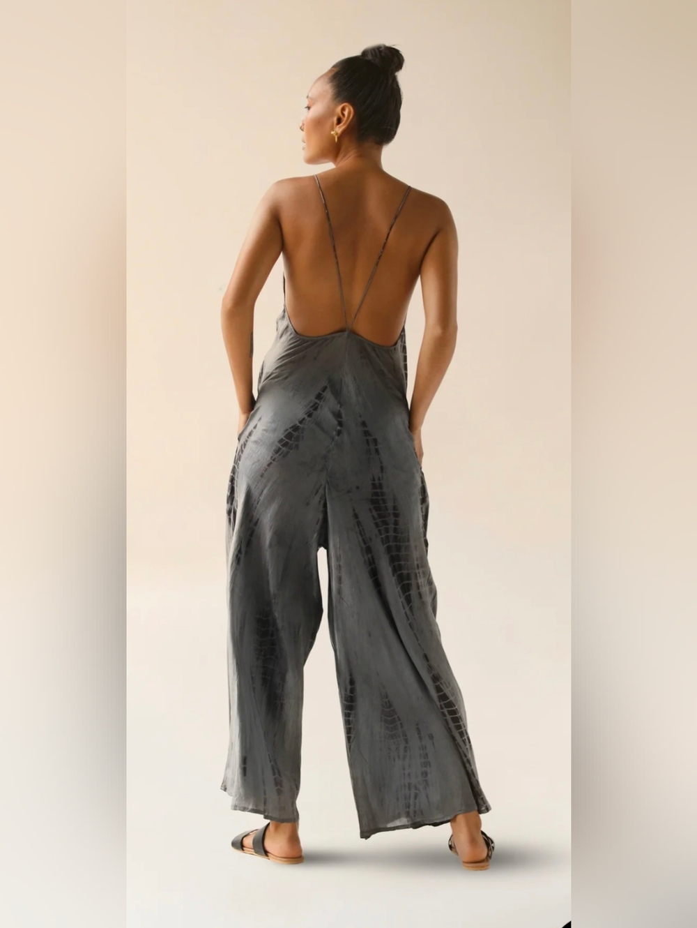 Fara Willow Silk Jumpsuit